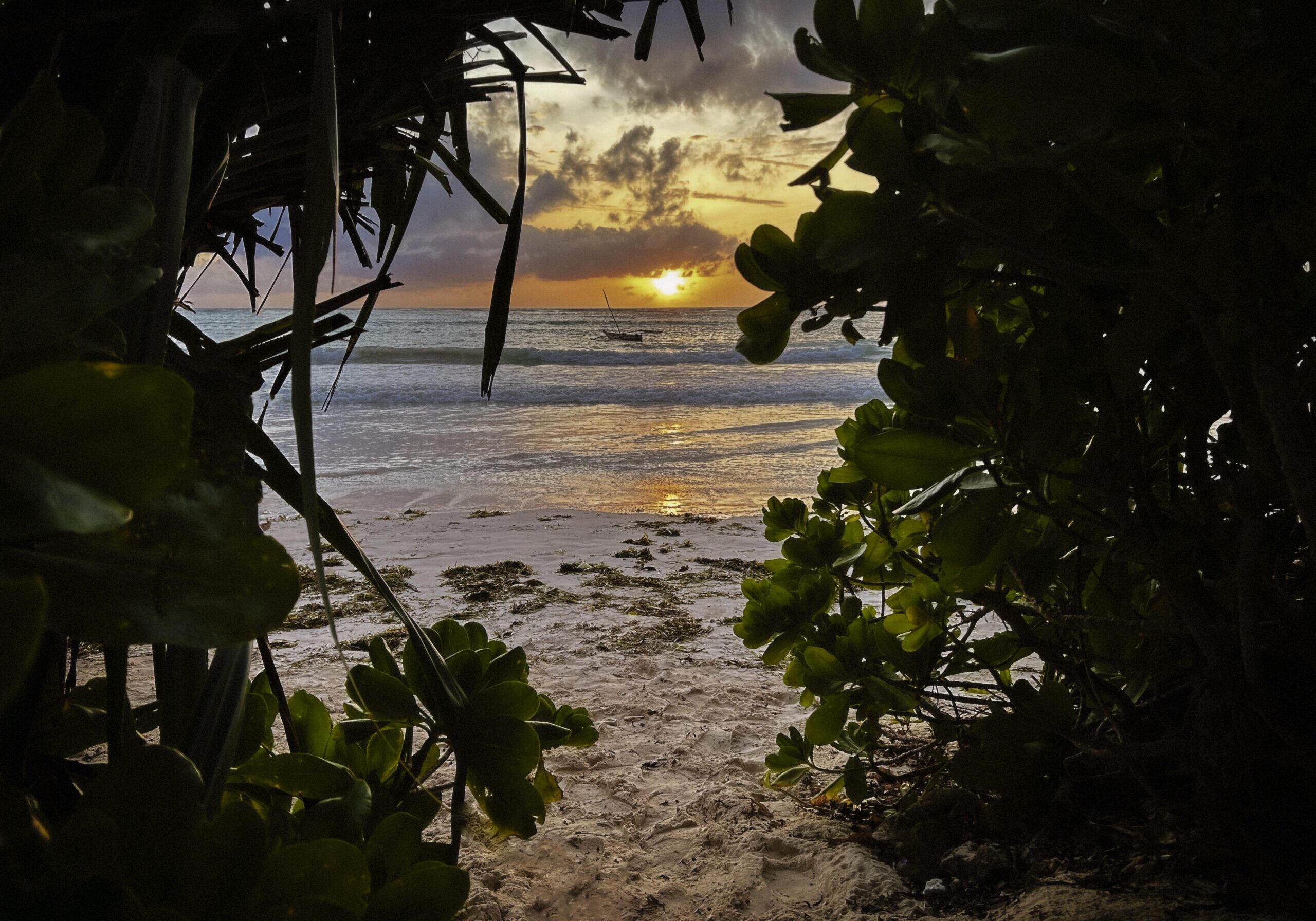 Sunset at Matemwe Beach